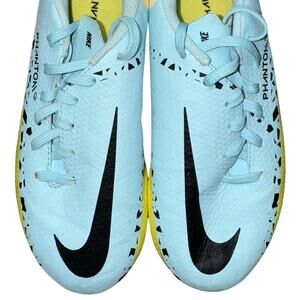 Nike Phantom GT Soccer Shoes Youth Size 1Y Blue Yellow Black Cleats DC0812-407